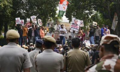 Gyanesh Kumar Agra residence Congress protest and arrests