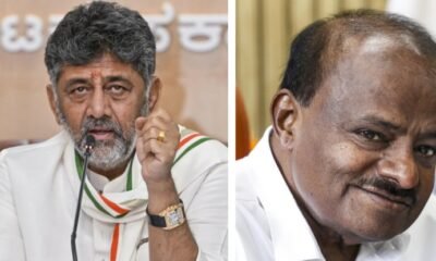 HD Kumaraswamy alleges land irregularities against DK Shivakumar