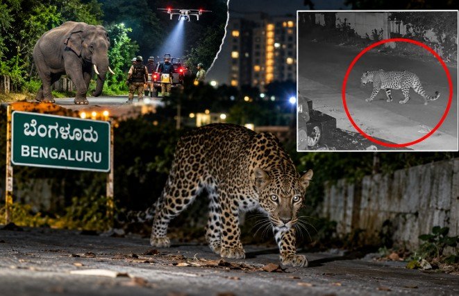 Leopard sighting in Anchepalya