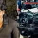 Mini Cooper car involved in the fatal accident near Nedumbassery in Kerala