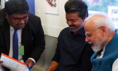 PM Narendra Modi and Tamil Nadu Chief Minister C Joseph Vijay at Chennai Metro inauguration