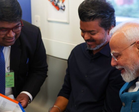 PM Narendra Modi and Tamil Nadu Chief Minister C Joseph Vijay at Chennai Metro inauguration