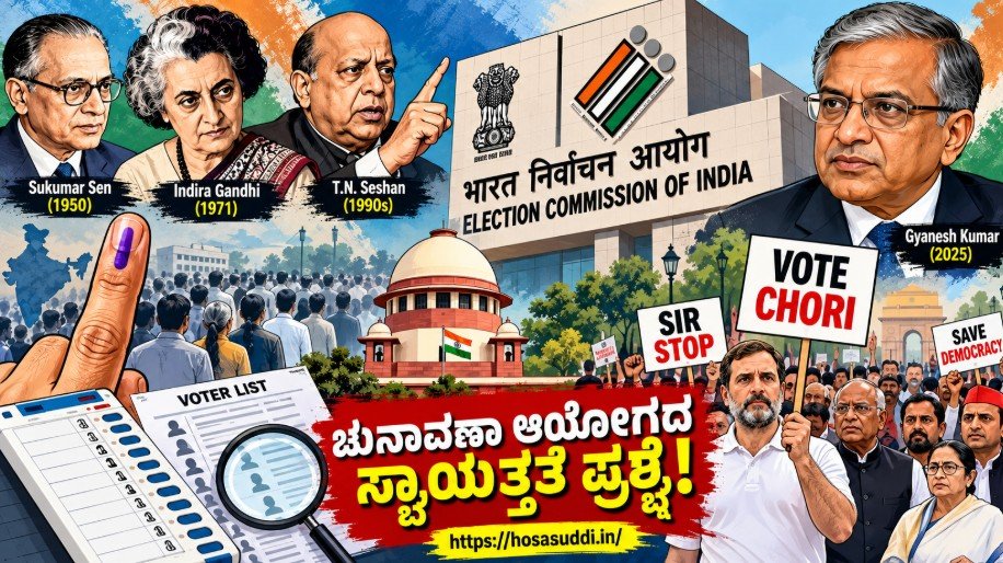 India Election Commission independence debate and SIR voter list controversy