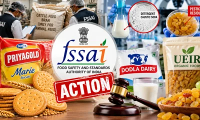 FSSAI food safety action involving Priyagold biscuits and Dodla Dairy milk
