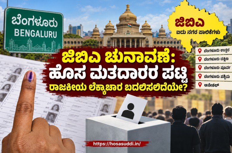 Revised voter list and ward-wise election calculations for Greater Bengaluru Authority corporation elections
