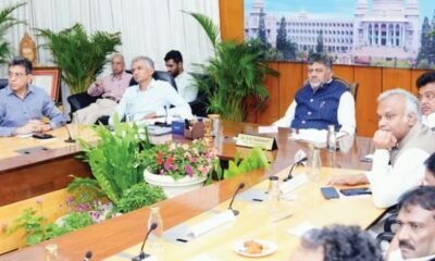 Karnataka CM DK Shivakumar reviewing the Negila Yogi Scheme for small and marginal farmers