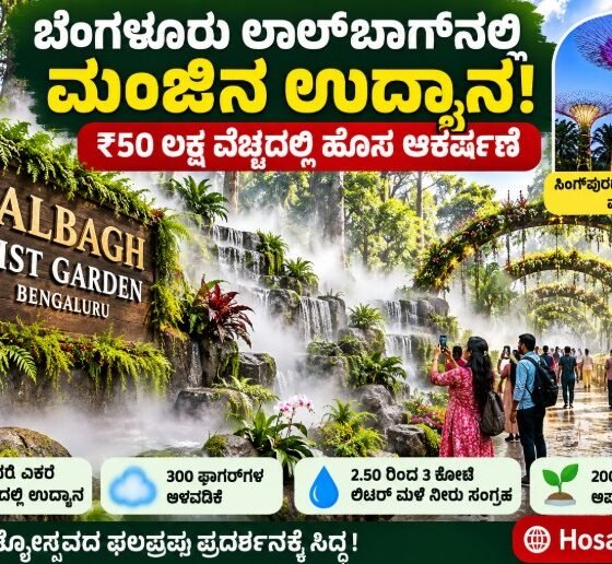 Proposed mist garden at Lalbagh Botanical Garden Bengaluru inspired by Singapore Gardens by the Bay