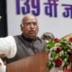 Mallikarjun Kharge speaking at a political event in Patna