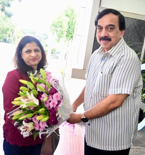 Indian Ambassador to Poland Nita Bhushan visiting the Karnataka Olympic Association Hall of Fame Museum in Bengaluru