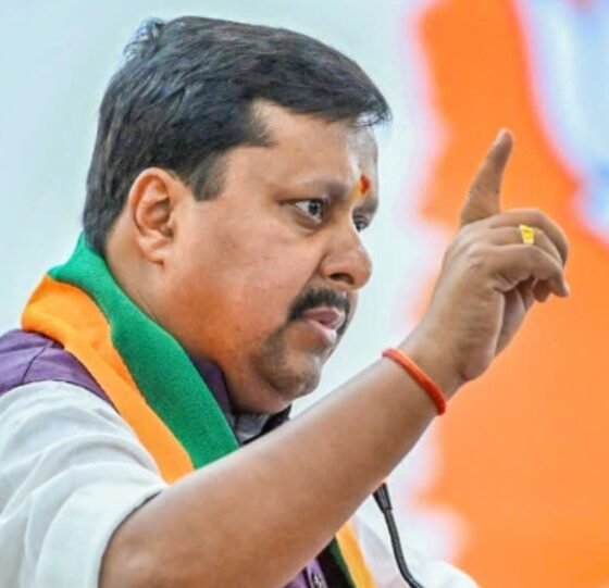 BJP national president Nitin Nabin addressing the media in New Delhi amid controversy over the CJP protest