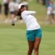 Mysuru golfer Pranavi Urs celebrating her historic individual golf gold medal at the 2026 Asian Games in Nagoya