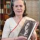 Sonia Gandhi with her upcoming memoir Belonging: A Journey of Love