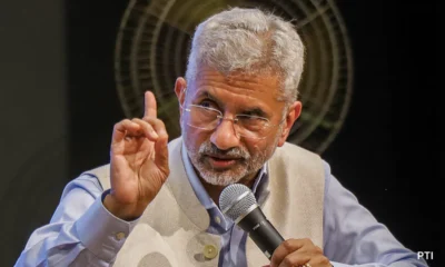 Indian External Affairs Minister S Jaishankar speaking about global conflicts, diplomacy and world peace