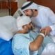 Dubai Crown Prince Sheikh Hamdan meets injured Indian pilot Smit Machchhar in hospital