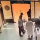 CISF jawans providing CPR to a collapsed staff member at Surat International Airport