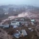 Reported earthquake damage in Tibet with collapsed buildings