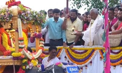 Yeshwanthpur Dasara Festival robotic elephant Chamundeshwari procession in Bengaluru