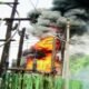 Transformer explosion outside Amazon office on Bagalur Main Road in Bengaluru