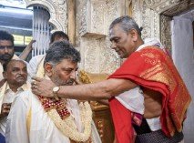 Nandidhwaja Pooja at Mysuru Dasara 2026 with traditional ceremonial flags and palace rituals.