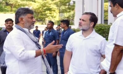 Karnataka Chief Minister DK Shivakumar and Congress leaders amid cabinet reshuffle discussions