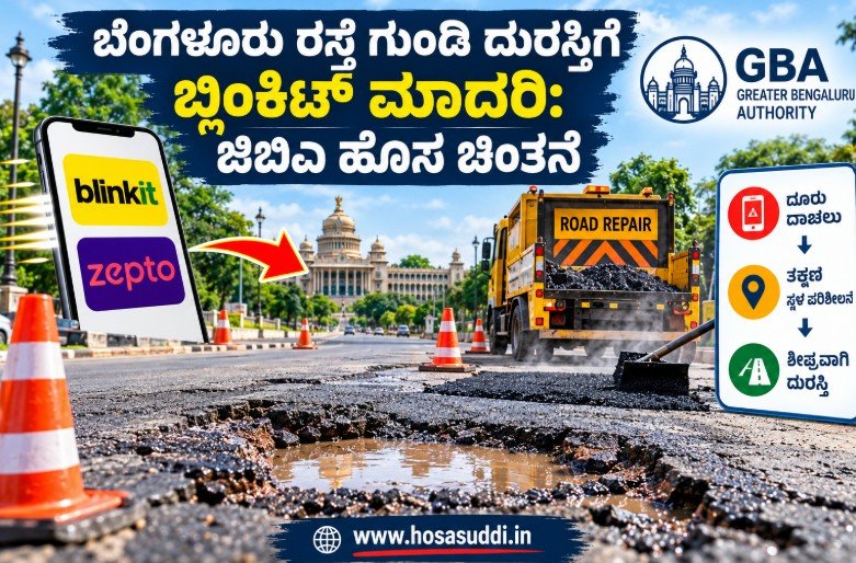 Bengaluru pothole repair plan proposed by GBA Chief Commissioner Maheshwar Rao