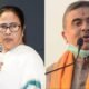 Suvendu Adhikari and Mamata Banerjee in West Bengal political news