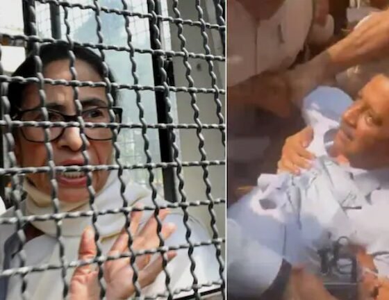 Mamata Banerjee and opposition leaders detained during a protest against Chief Election Commissioner Gyanesh Kumar in Delhi