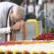 Prime Minister Narendra Modi paying tribute to Mahatma Gandhi at Rajghat on Gandhi Jayanti 2026