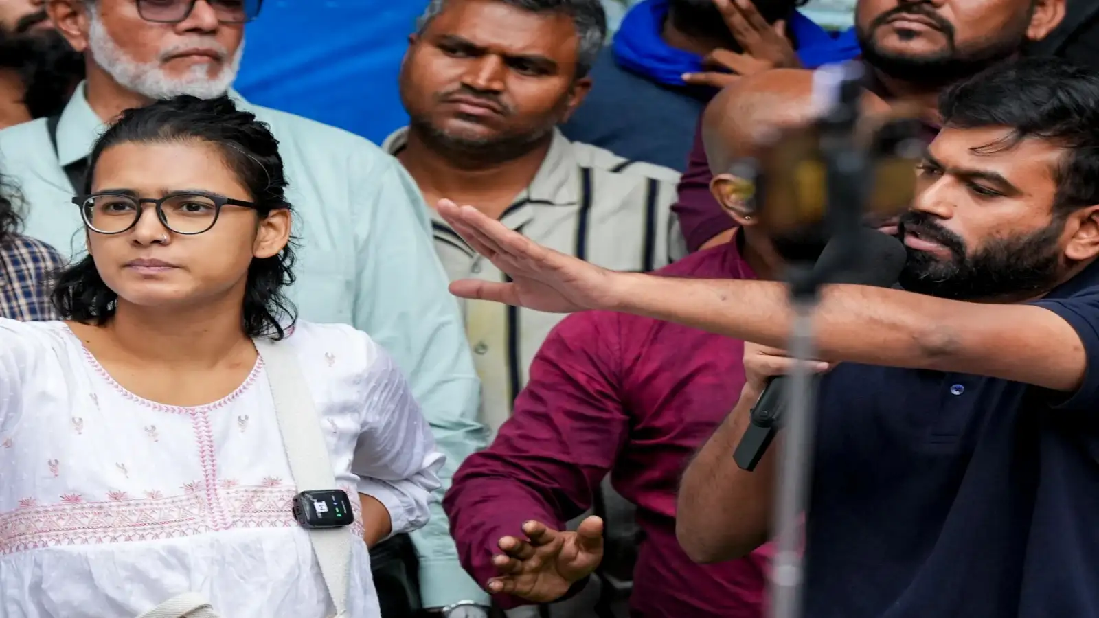 AISA president Neha Bora released and CJP founder Abhijeet Dipke arrested after Delhi protest