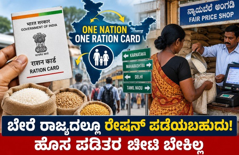 One Nation One Ration Card scheme allowing eligible families to collect ration in another state.