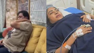 Telugu actor Ali and wife Zubaida in a news feature about her reported surgery