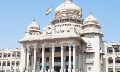 Vidhana Soudha in Bengaluru amid discussions on Karnataka local body elections